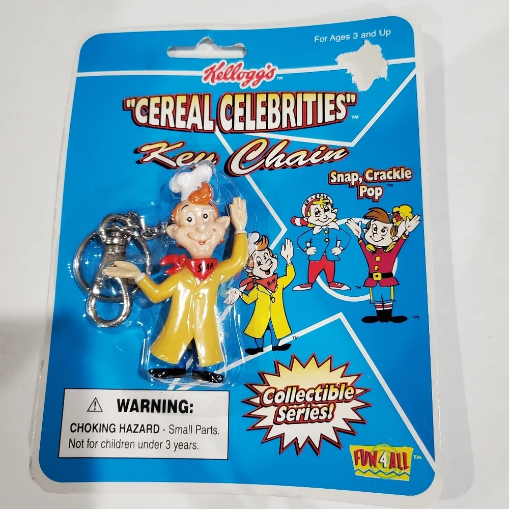 ❤️ Vintage Kellogg’s Cereal Keychain Ornaments and Fisher Price 